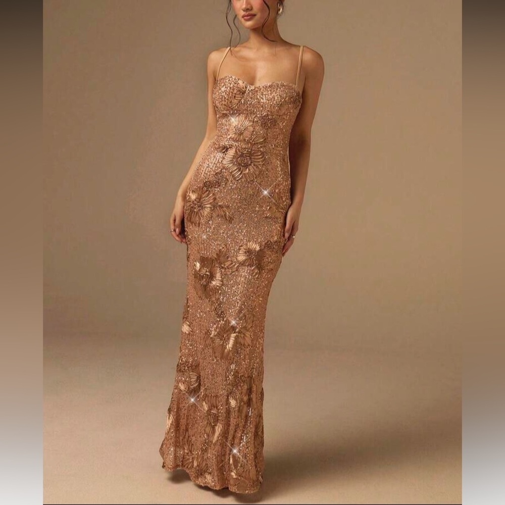 Champagne Gold Evening Gown